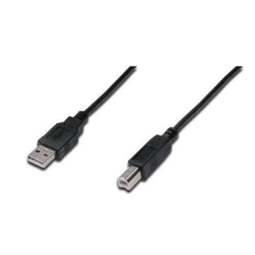 DIGITUS CAVO STAMPANTE USB 2.0 DA USB-A A USB-B MASCHIO-MASCHIO 1.8 MT NERO