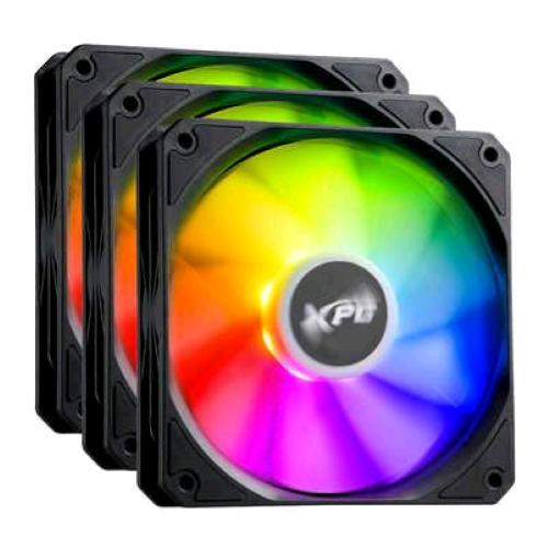 ADATA XPG VENTO R 120 ARGB PWM VENTOLA CASE 120mm 1850 giri/min CONFEZIONE 3 Pz.