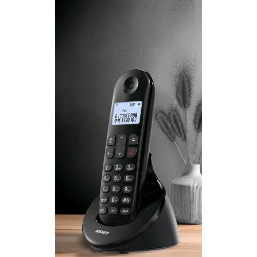 SAIET EASY CORDLESS DECT CON VIVAVOCE ED IDENTIFICATORE DEL CHIAMANTE RUBRICA 50