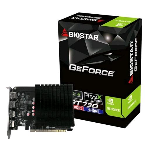 BIOSTAR NVIDIA GT 730 4GB GDDR3 - 4x HDMI