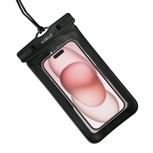 CELLY SPLASHBAG CUSTODIA IMPERMEABILE PER SMARTPHONE FINO A 7" IN MORBIDO TPU NO