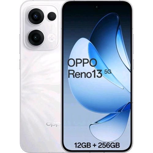 OPPO RENO 13 5G DUAL SIM Ai 6.59" OCTA CORE 256GB RAM 12GB 5G ITALIA PLUME WHITE