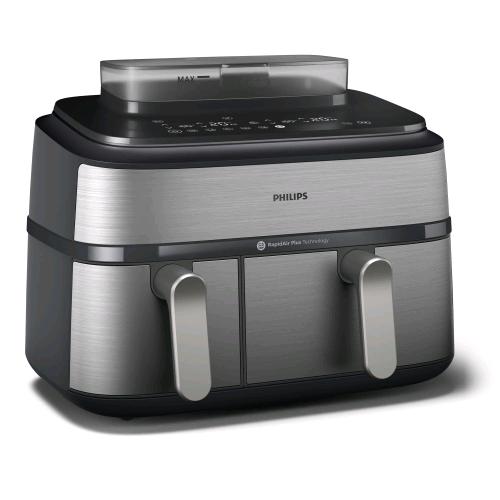 PHILIPS NA555/00 FRIGGITRICE AD ARIA DOPPIO CESTELLO CON COTTURA A VAPORE 9 LT 2