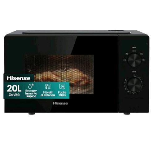 HISENSE H20MOBP1 FORNO A MICROONDE 20 LT 700W 5 LIVELLI DI POTENZA CON TIMER NER