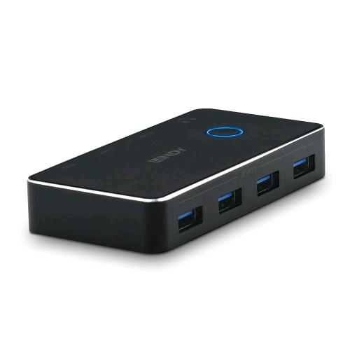 LINDY HUB USB 3.0 SHARING SWITCH IN USB-C OUT 6 x USB-A 3.2 Gen 1 (3.1 Gen 1) NE