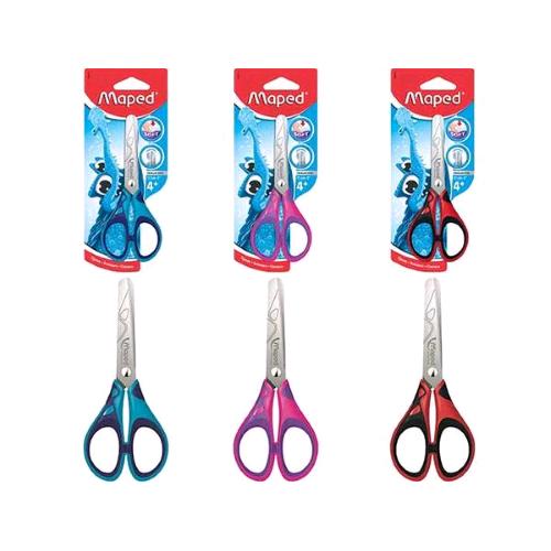 MAPED ESSENTIAL SOFT FORBICI 13 CM PUNTA ARROTONDATA PRESA ANTISCIVOLO COLORI AS