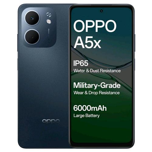 OPPO A5x DUAL SIM 6.67" OCTA CORE 128GB RAM 4GB 4G LTE ITALIA BLACK BLU