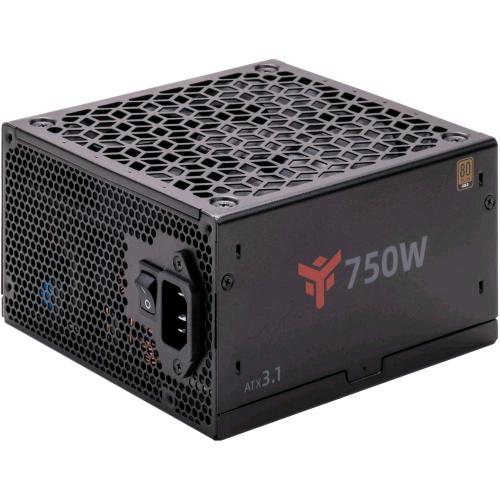 ITEK GBI750 ALIMENTATORE 750W 80 PLUS GOLD ATX 3.1 PFC ATTIVO, VENTOLA FDB 14cm,