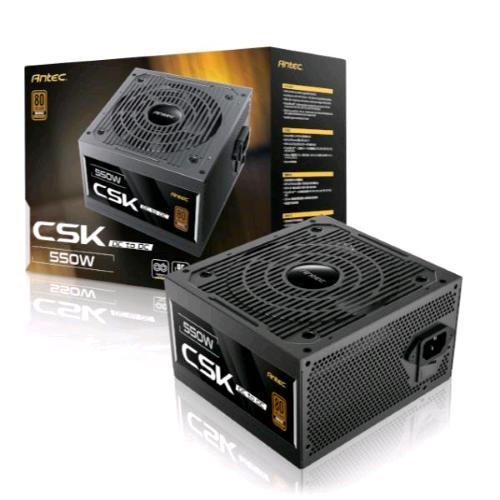 ANTEC CSK550DC EC ALIMENTATORE 550 W 80 PLUS BRONZE Active PFC NERO