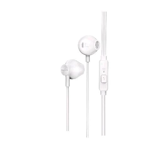 PHILIPS TAUE101WT AURICOLARE CON MICROFONO A FILO JACK 3.5mm DRIVER 14.2mm AL NE