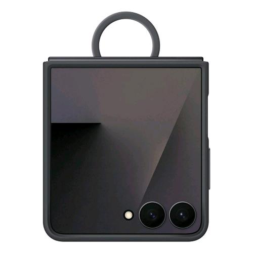 SAMSUNG GALAXY Z FLIP7 SILICONE RING CASE BLACK