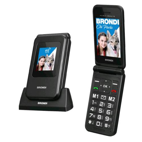 BRONDI AMICO SPECIALE 4G DUAL SIM 2.8" CLAMSHELL TASTO SOS VOLUME POTENZIATO 4G