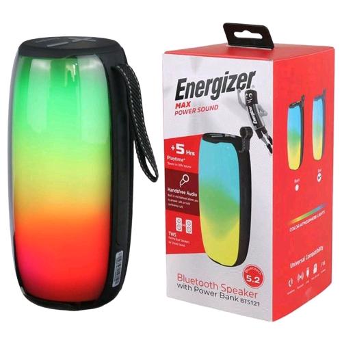 ENERGIZER BTS121 MAX POWER SOUND SPEAKER BLUETOOTH 5.2 PORTATILE 6W RADIO FM MIC