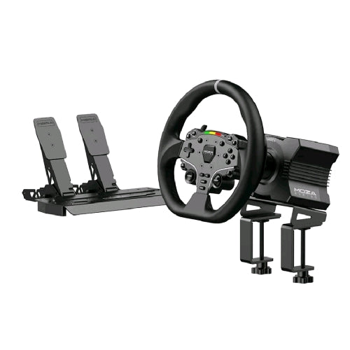 MOZA RACING R5 BUNDLE KIT VOLANTE + PEDALIERA PER PC TRASMISSIONE DIRETTA DA 5.5