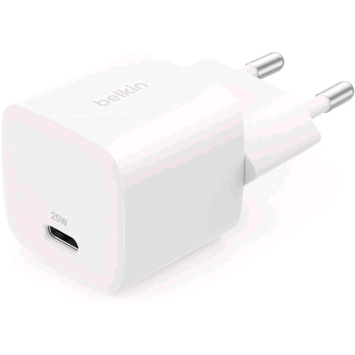 BELKIN WALL CHARGER CARICABATTERIE DA RETE USB-C PD 25 W BIANCO
