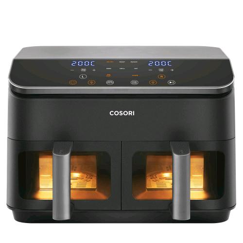 COSORI R901 DUAL BASKET FRIGGITRICE AD ARIA 8.5 LT 1750W DOPPIO CESTELLO 8 FUNZI