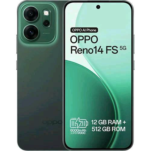 OPPO RENO 14FS 5G DUAL SIM 6.57" OCTA CORE 512GB RAM 12GB 5G TIM LUMINOUS GREEN