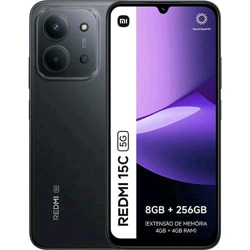 XIAOMI REDMi 15C 5G DUAL SIM 6.9" OCTA CORE 256GB RAM 4GB 5G EUROPA MIDNGHT BLAC