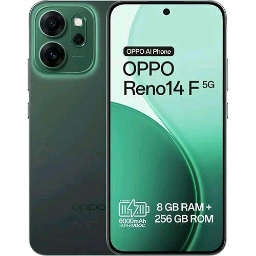 OPPO RENO 14F 5G DUAL SIM 6.57" OCTA CORE 256GB RAM 8GB 5G ITALIA LUMINOUS GREEN