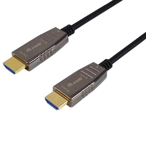 EQUIP CAVO OTTICO ATTIVO HDMI 2.1 MASCHIO-MASCHIO 8K/60Hz 30 MT NERO