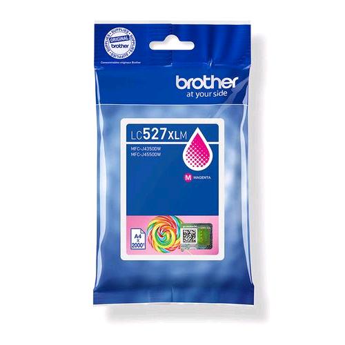 BROTHER LC-527XLM CARTUCCIA INK MAGENTA XL RESA ELAVATA PER MFC-J4350DW, MFC-J45