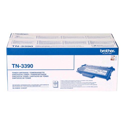 BROTHER TN-3390 CARTUCCIA TONER NERO CONFEZIONE DA 2 NERO PER BROTHER DCP-8250DN