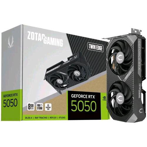 ZOTAC GEFORCE RTX 5050 TWIN EDGE 8GB GDDR6 DLSS4 DUAL FAN PCi Express 5.0 16x -1