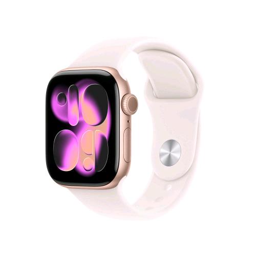 APPLE WATCH SERIES 11 GPS 42mm CASSA ALLUMINIO ORO ROSA CON BAND ROSA FARD - M/L