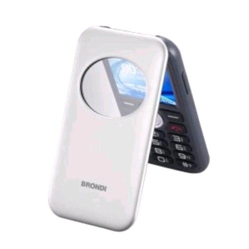 BRONDI WINDOW 2 DUAL SIM 2" CLAMSHELL FLIP ATTIVO FOTOCAMERA RADIO FM TASTI RETR