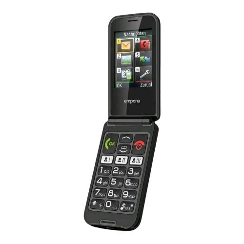 EMPORIA TALKglam 2.4" EASY PHONE CLAMSHELL TRA TASTI SELEZIONE RAPIDA FLIP ATTIV