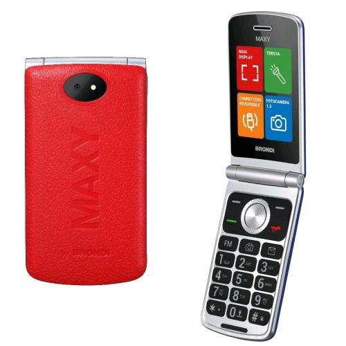 BRONDI MAXY DUAL SIM 2.8" CLAMSHELL FLIP ATTIVO TASTI RETROILLUMINATI MEMORIE DI