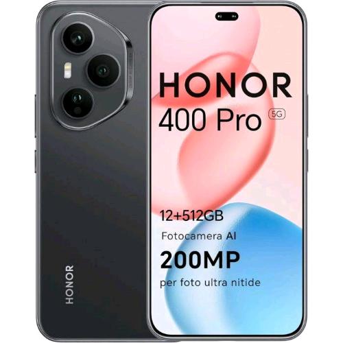 HONOR 400 PRO 5G DUAL SIM 6.7" OCTA CORE 512GB RAM 12GB 5G EUROPA MIDNIGHT BLACK