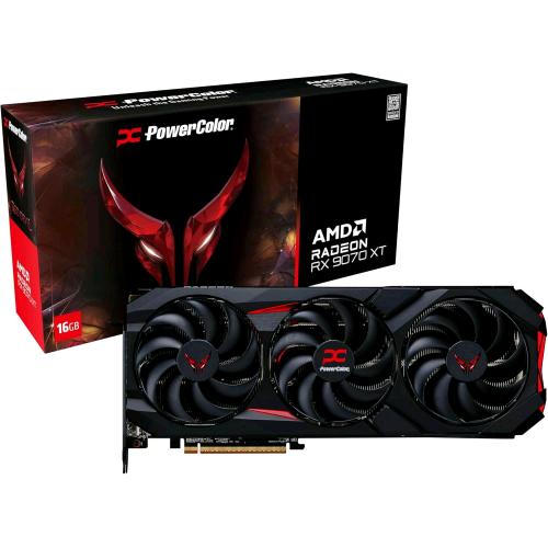 POWERCOLOR RED DEVIL AMD RADEON RX 9070 XT 16GB GDDR6 TRIPLE FAN PCIe 5.0 16x