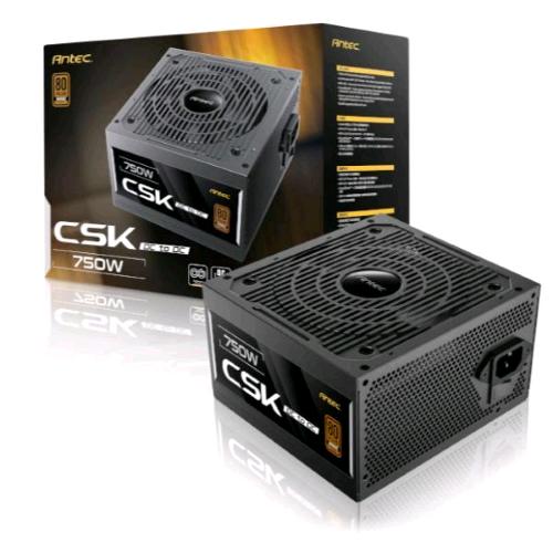 ANTEC CSK-750DC ALIMENTANTORE 750 W 80 PLUS BRONZE PFC ATTIVO PCIe 5.1 ATX NERO