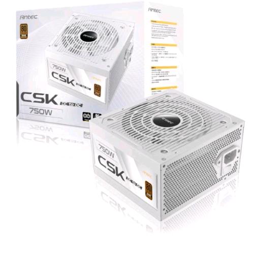 ANTEC CSK-750DC ALIMENTANTORE 750 W 80 PLUS BRONZE PFC ATTIVO PCIe 5.1 ATX BIANC