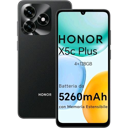 HONOR X5c PLUS DUAL SIM 6.74" OCTA CORE 128GB RAM 4GB 4G LTE ITALIA MIDNIGHT BLA
