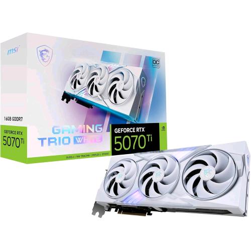 MSI GEFORCE RTX 5070 Ti 16G GAMING TRIO OC WHITE NVIDIA 16 GB GDDR7 PCI Express