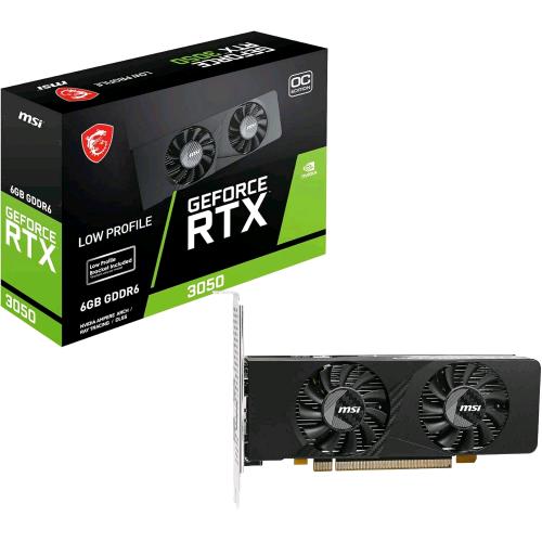 MSI GEFORCE RTX 3050 LP E 6G OC SCHEDA VIDEO NVIDIA 6 GB GDDR6 PCI Express x8 4.