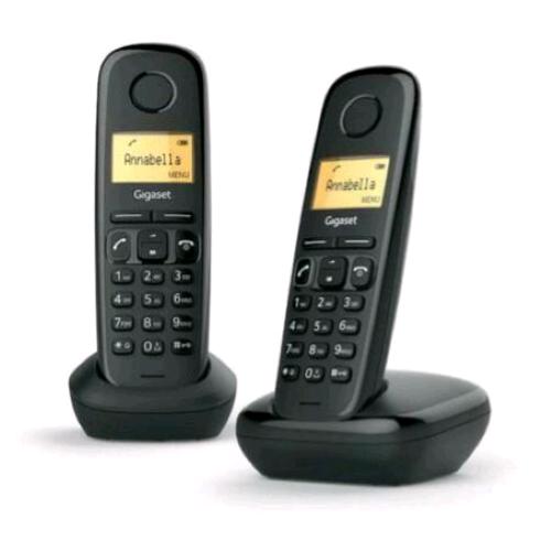 GIGASET START 100 DUO TELEFONO CORDLESS DECT + AGGIUNTIVO 1.5" VIVAVOCE FUNZIONE