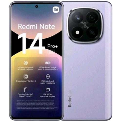 XIAOMI REDMi NOTE 14 PRO+ 5G DUAL SIM 6.67" OCTA CORE 512GB RAM 12GB 5G WIND3 LA