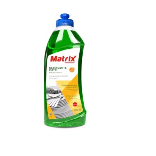 MATRIX SAPONE LIQUIDO PER PIATTI E STOVIGLIE AL LIMONE FLACONE DA 1 LT CONF 6 Pz