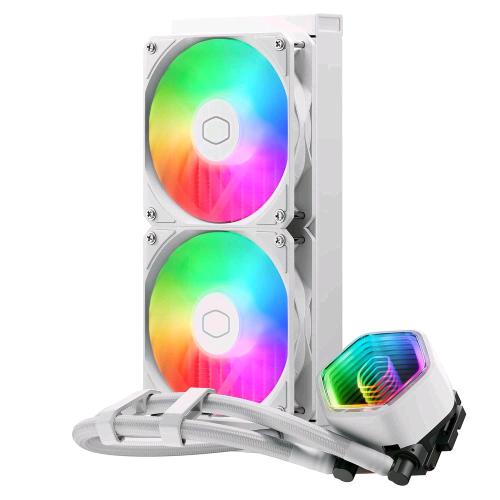 COOLER MASTER MASTERLIQUID 240 CORE II WHITE ARGB CPU LIQUID COOLER 240mm INTEL