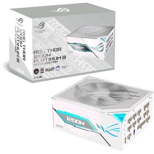ASUS ROG THOR 1200W PLATINUM III WHITE EDITION ALIMENTATORE 1.200 W 80 PLUS PLAI