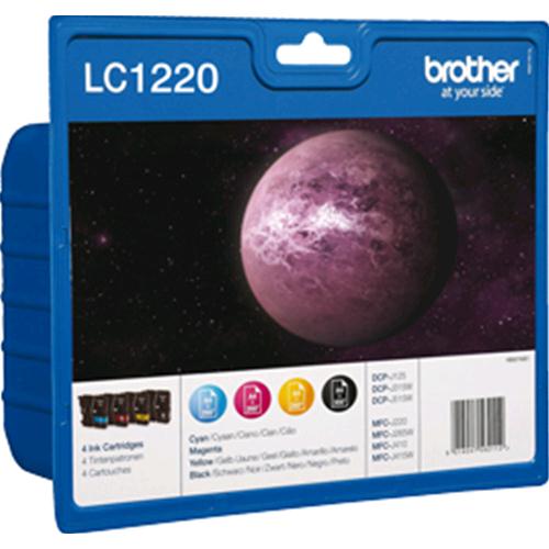 BROTHER MULTIPACK LC-1220VALBP CARTUCCIA DINCHIOSTRO (NERO-YCM) PER MFC-J430W/J6