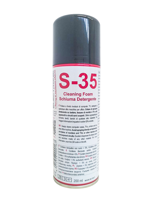 S-35 Schiuma detergente antistatica 200ml