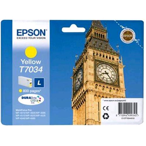 EPSON T7034 CARTUCCIA INKJET GIALLO PER WP4015 WP4025 WP4095 WP4515 WP4525 WP453