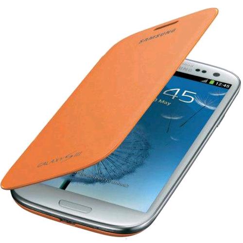 SAMSUNG FLIP COVER GALAXY S3 ORANGE EFC-1G6FOECSTD PRODOTTO ORIGINALE ITALIA