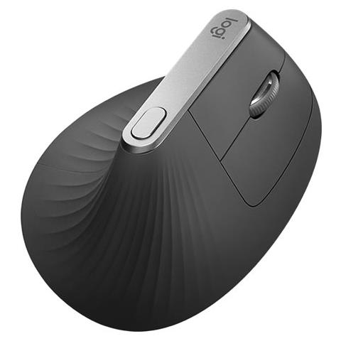 Logitech – Mouse Ergonomico MX Vertical Advanced RF wireless + Bluetooth Ottico 4 Tasti 4000 DPI nero