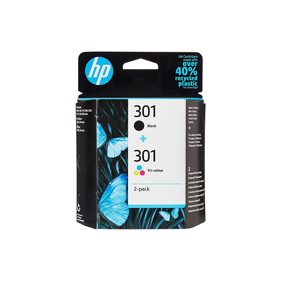 CARTUCCIA HP MULTIPACK 301 BK + 301 CL N9J72AE