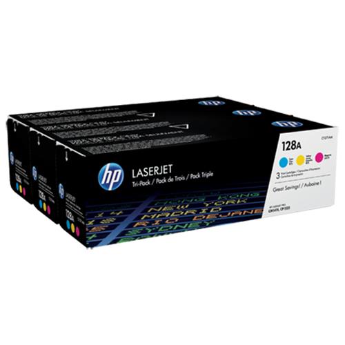 HP 128A CYM TONER MULTICOLORE